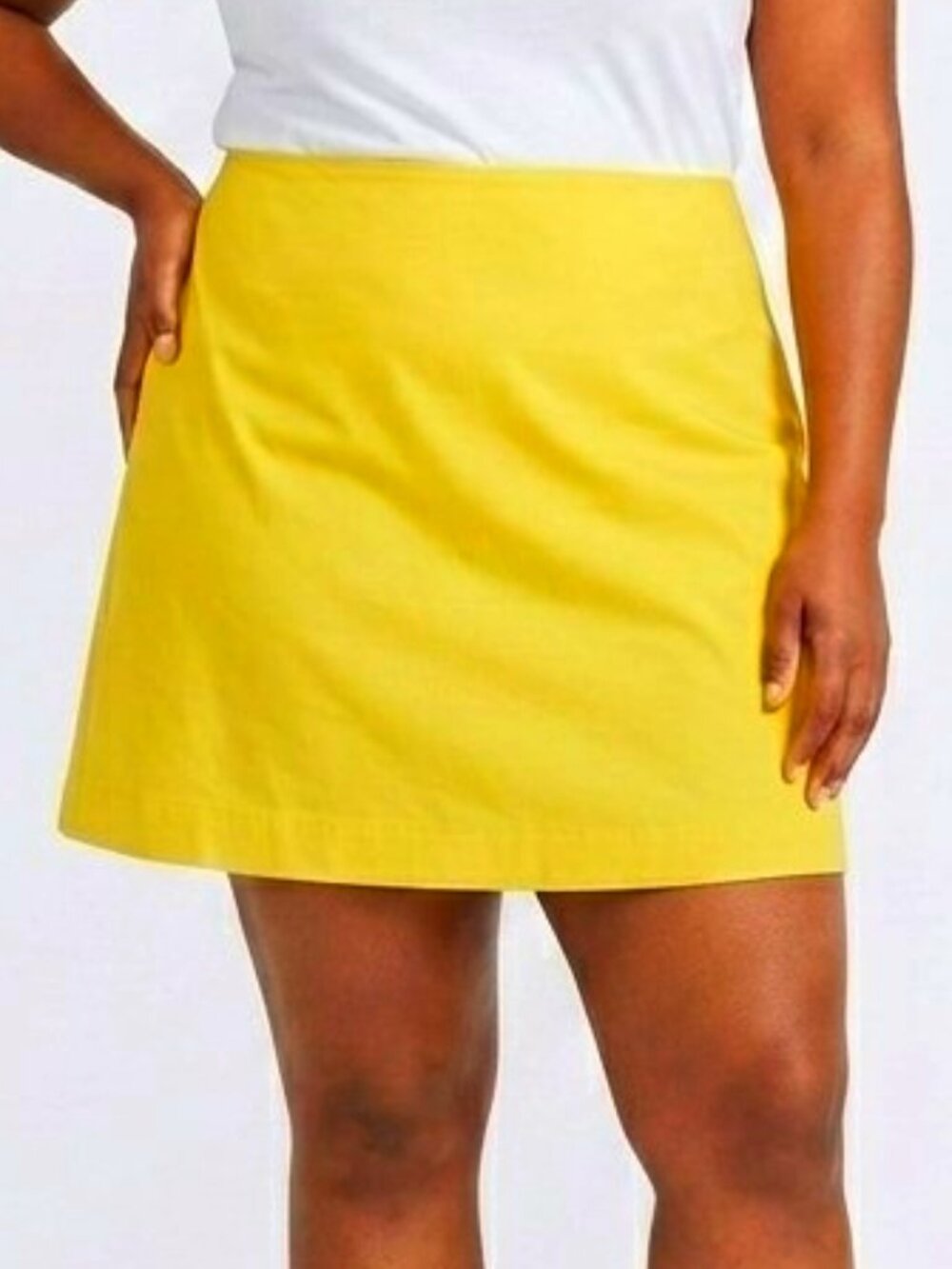 Theory "Sinbi" Cotton Skirt in "Highlight" NEW- Sz. Lrg
